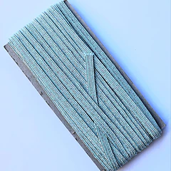 Elástico plano 5mts. 6mm Glitter