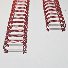 Anillo metálico 12mm paso 3:1  - Rojo