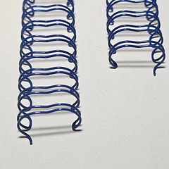 Anillo metálico 12mm paso 3:1  - Azul