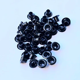 Ojetillos/Eyelets Metálicos 4mm Colores - Negro