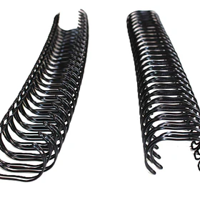 Anillos Metálicos Paso 2:1 para Encuadernación  - Negro
