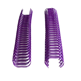 Anillos Metálicos Paso 2:1 para Encuadernación  - Púrpura