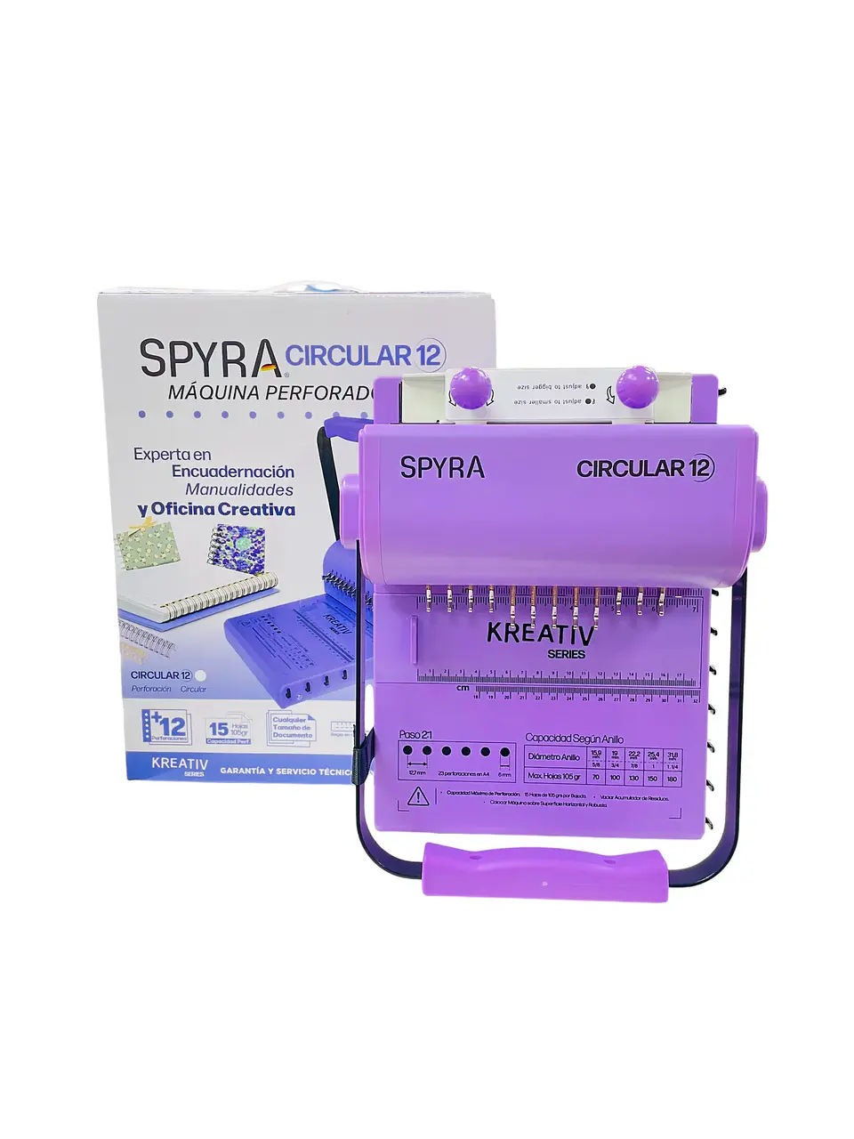Encuadernadora Spyra Paso 2:1 para Anillos Metálicos 2