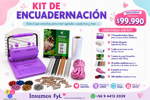 Kit Encuadernación Spyra Emprende A5
