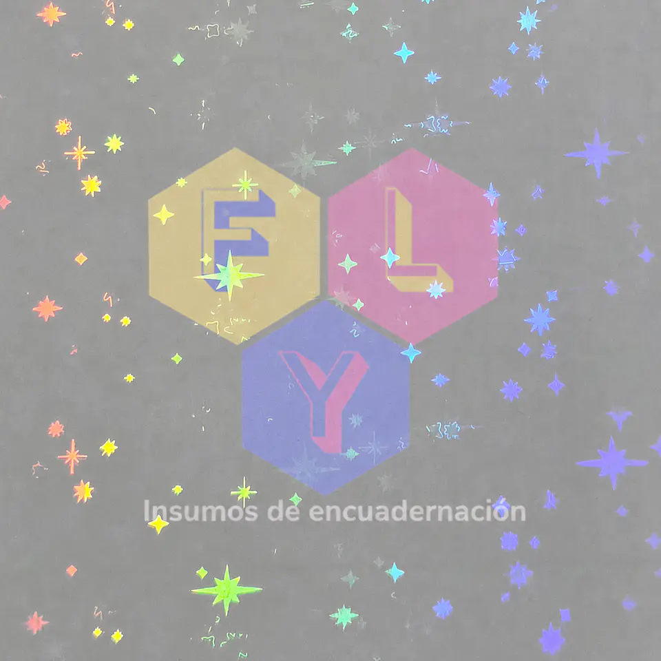 Rollo Laminado en Frío Holográfico 30 cm 3