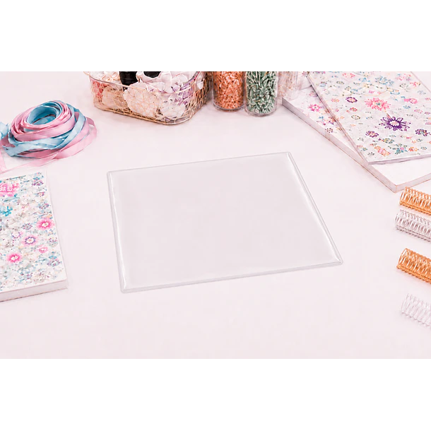 Bolsillo PVC Transparente para Agendas y Cuadernos A5 1