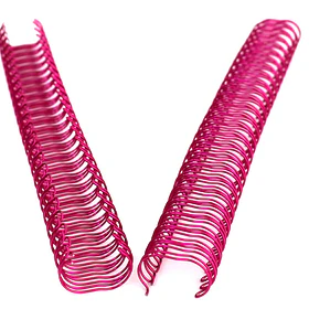 Anillos Metálicos Paso 2:1 para Encuadernación - Mayorista - Magenta