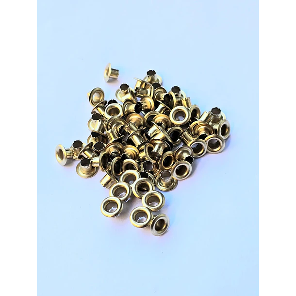 Ojetillos/Eyelets Metálicos 4mm Colores- Mayorista 7