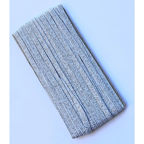 Elástico Plano Glitter 6mm - Mayorista 3