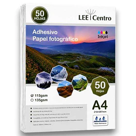 Papel Fotográfico Adhesivo A4 Antióxido Glossy | 115 y 135 gsm
