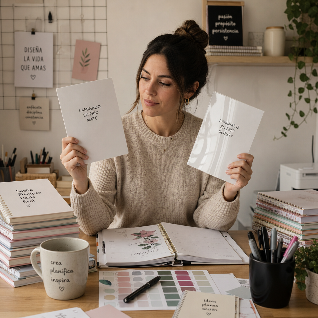 Laminado en Frío Mate vs Brillante: ¿Cuál Usar para tu Agenda?