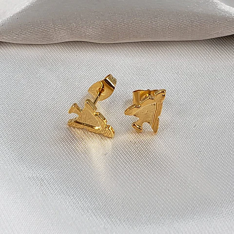 TOPO TRIÁNGULO PEQUEÑO BAÑO DE ORO TZD0030