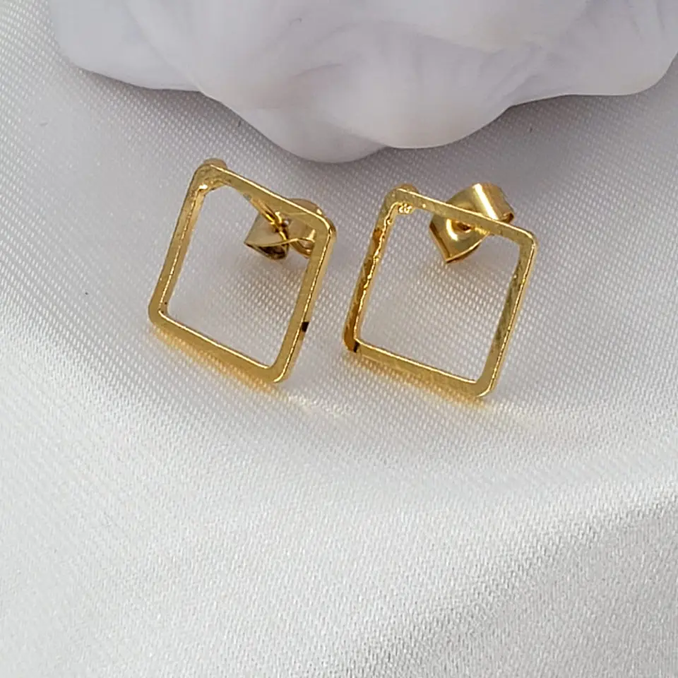 TOPO ROMBO LISO BAÑO DE ORO  1