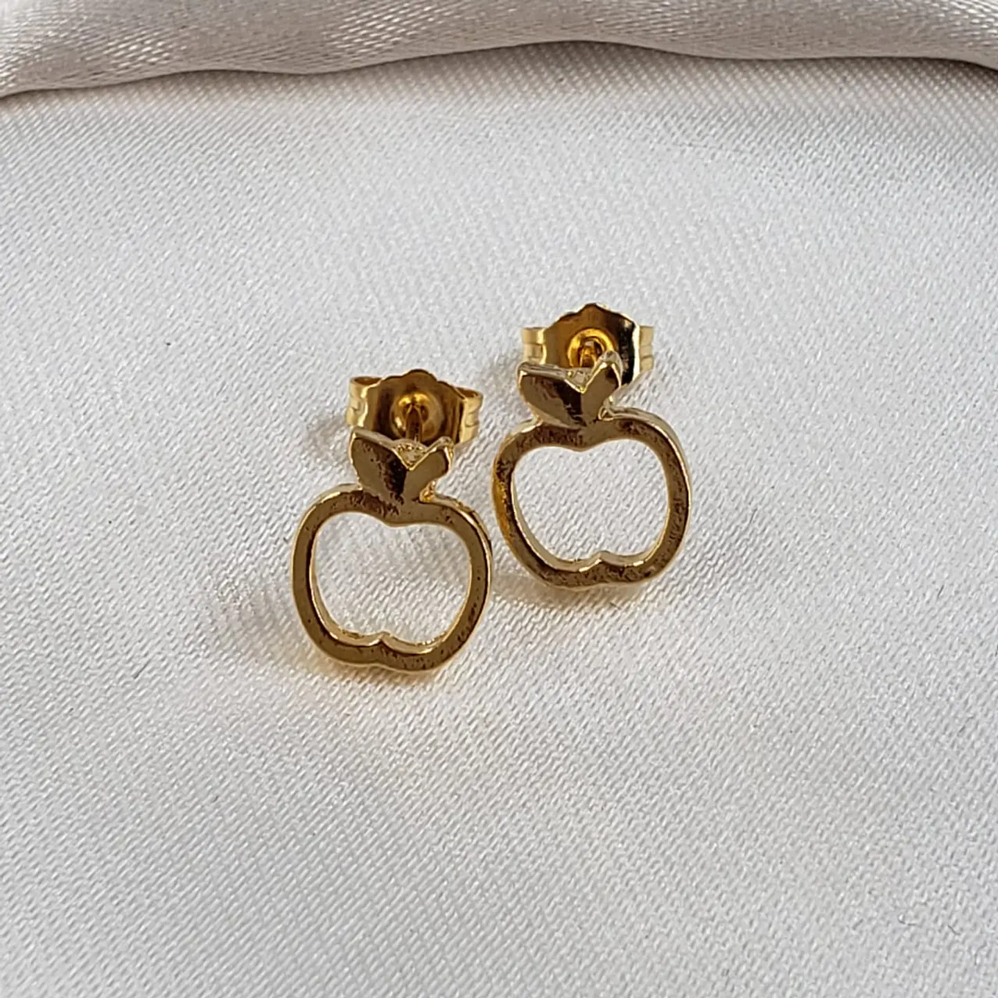 TOPO MANZANA LISA  BAÑO DE ORO TZD0017 1