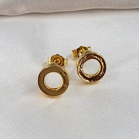 TOPO ARO LISO BAÑO DE ORO TZD0042