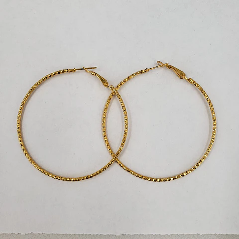 CANDONGA GRABADA BAÑO DE ORO 