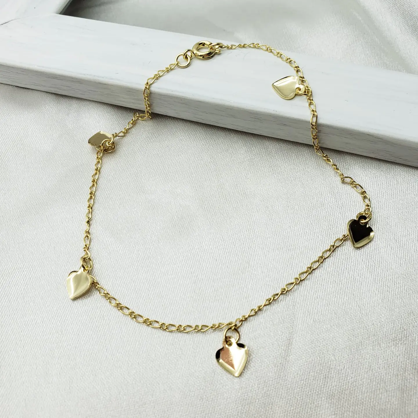TOBILLERA CORAZONES LISOS TBE12 1
