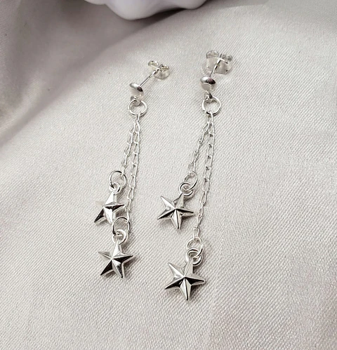 ARETE LARGO ESTRELLAS LISAS 