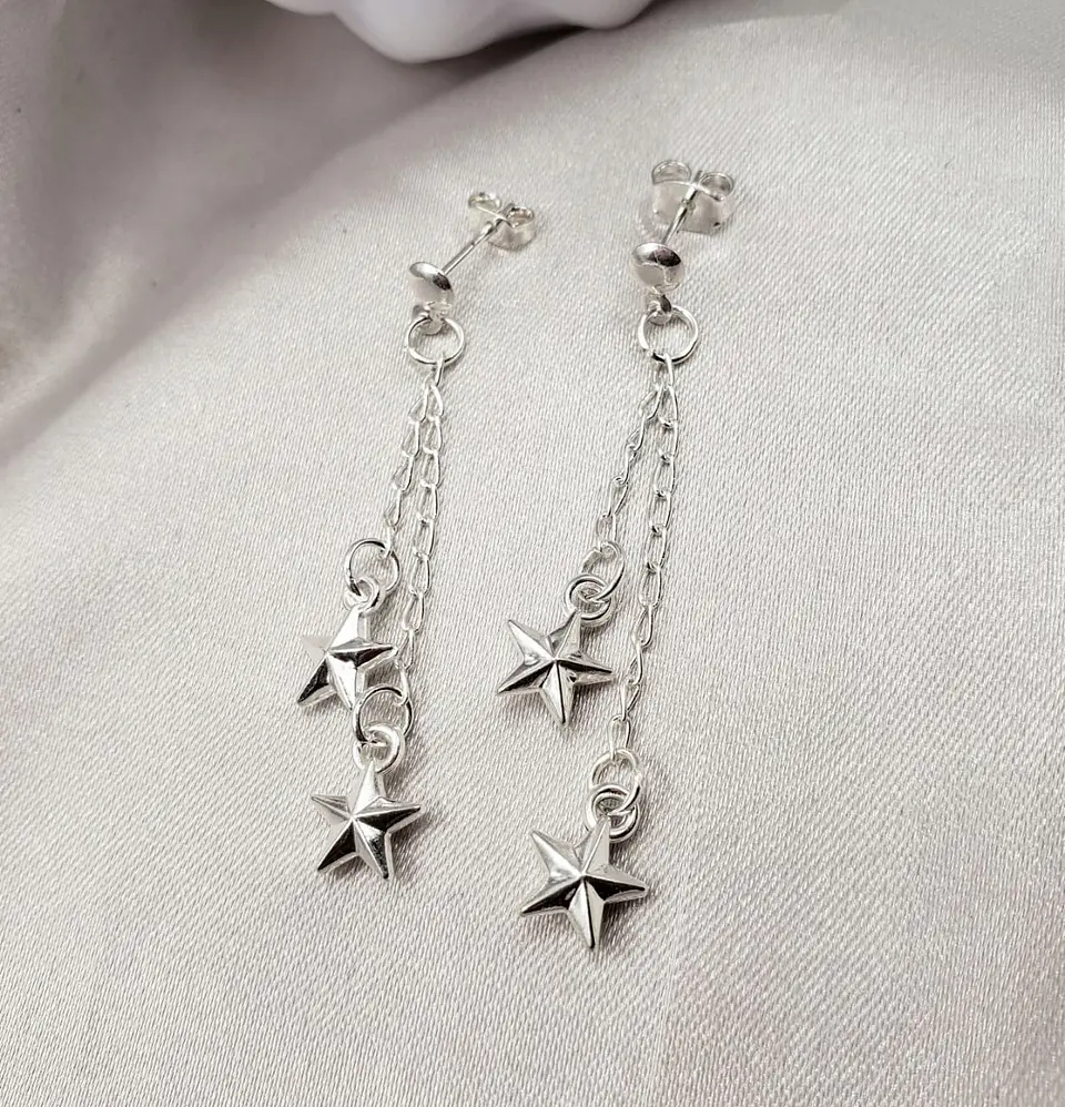ARETE LARGO ESTRELLAS LISAS  1