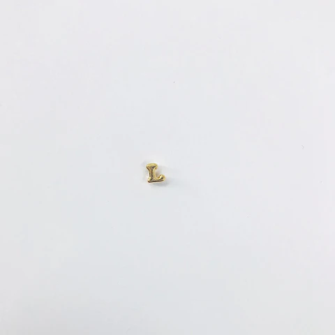 LETRA L BAÑO DE ORO T6185 