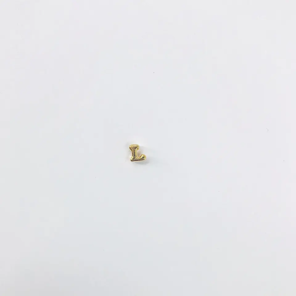LETRA L BAÑO DE ORO T6185  1