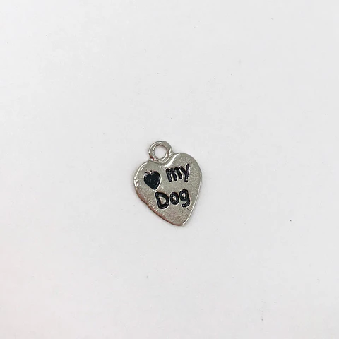 DIJE CORAZÓN MASCOTA EN ZAMAK