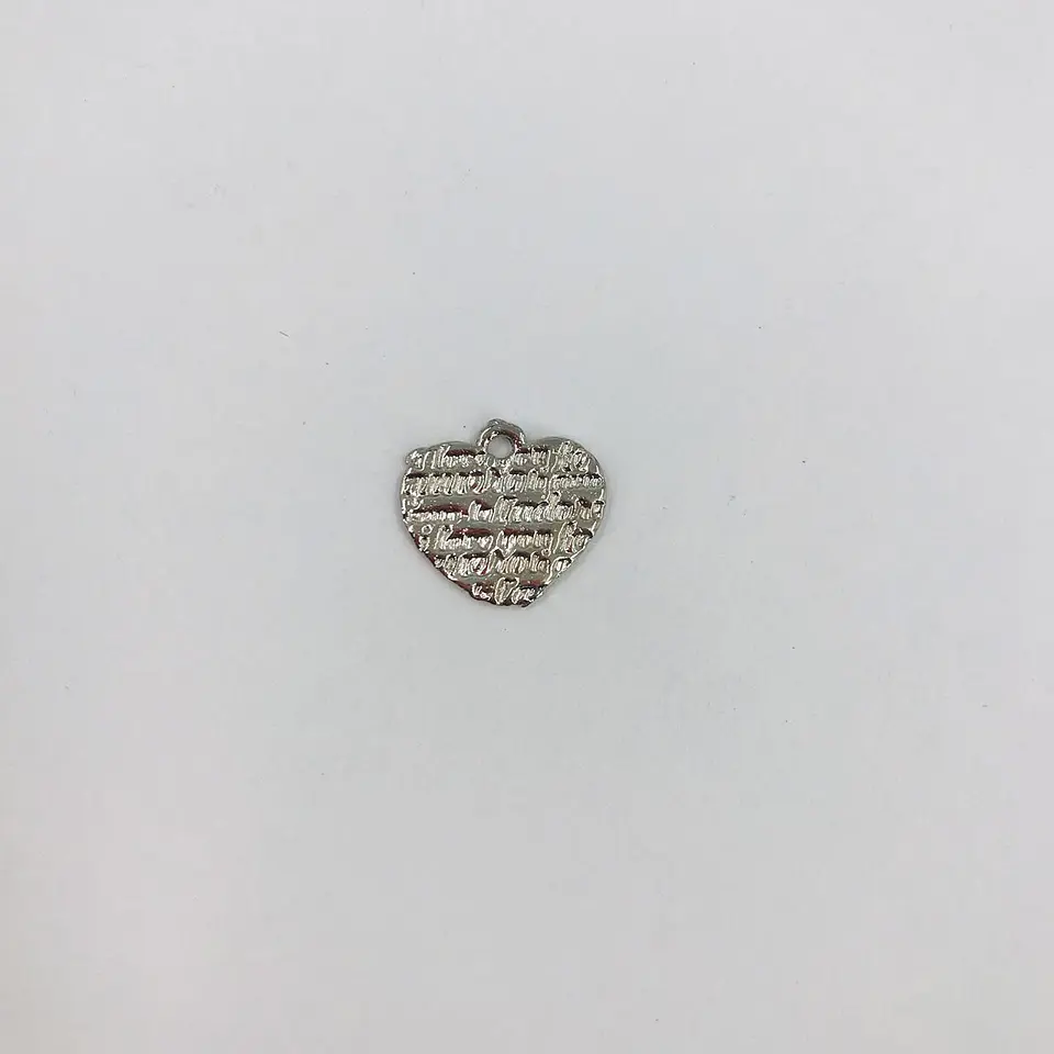 DIJE CORAZÓN EN ZAMAK  1