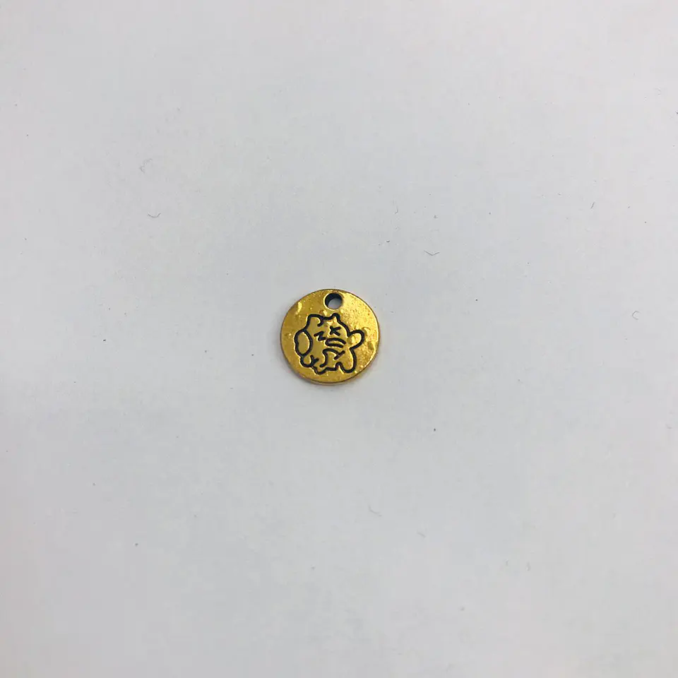 DIJE MONEDA PEZ PINTADO ZAMAK CRUNA40-11 1