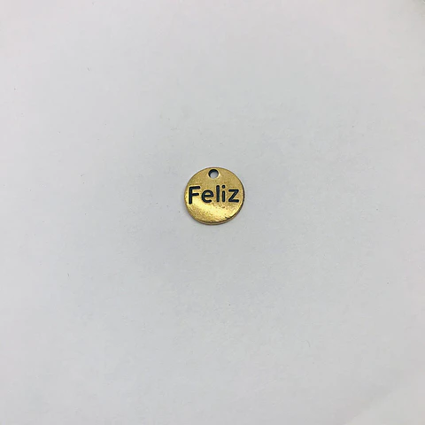 PLACA MONEDA FELIZ CRU415-1