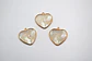 CORAZÓN ESCAMAS SINTÉTICAS CON BAÑO DE ORO T3789 - Miniatura 1