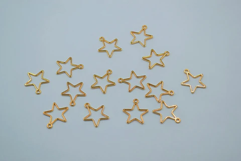 ESTRELLA SILUETA BAÑO DE ORO T6273