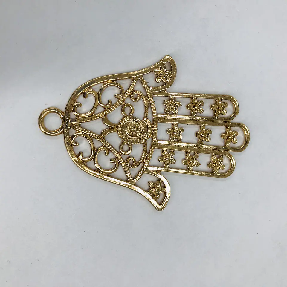 MANO HAMSA BAÑO DE ORO T2832 1