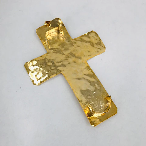 CRUZ BAÑO DE ORO T4693