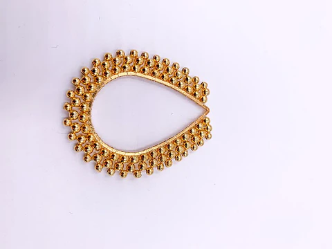 GOTA TEJIDA  BAÑO DE ORO T6231