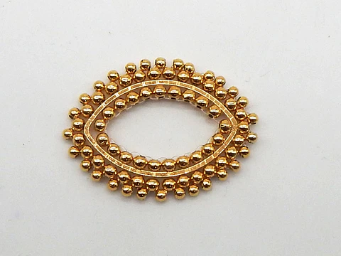 ARO TEJIDO BAÑO DE ORO T6235