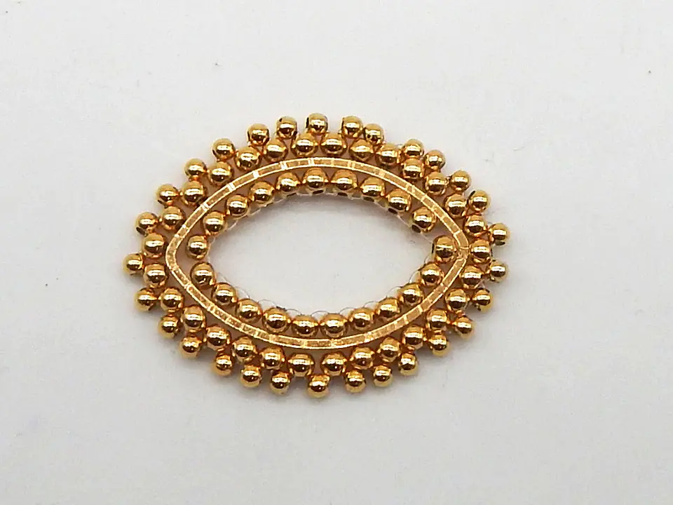ARO TEJIDO BAÑO DE ORO T6235 1