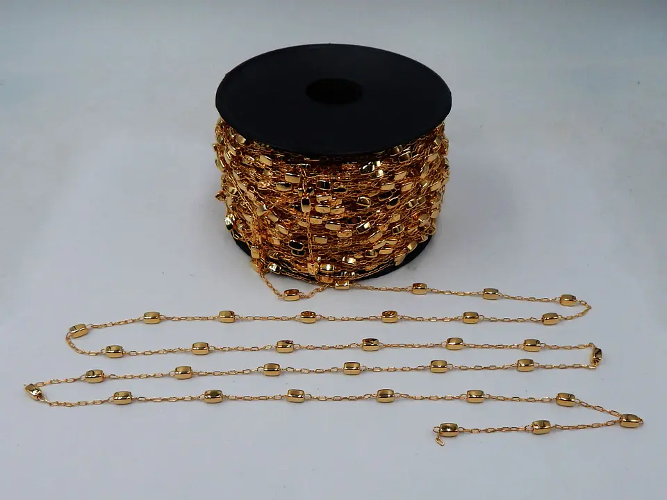 CADENA ✦ RECTANGULOS BAÑO DE ORO   1