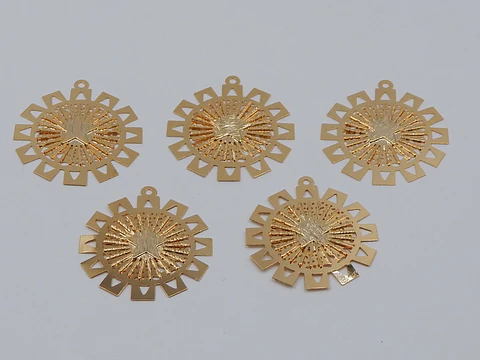 DIJE FILIGR/ESTRELLA BAÑO DE ORO T6384