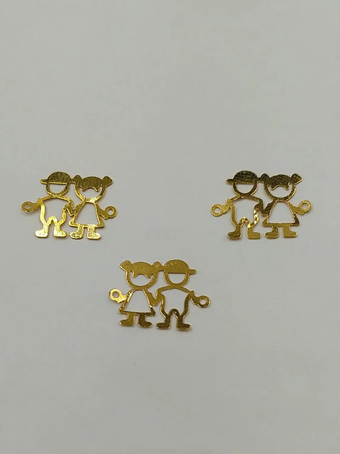 NIÑOS MINI DIJE BAÑO DE ORO T5711               