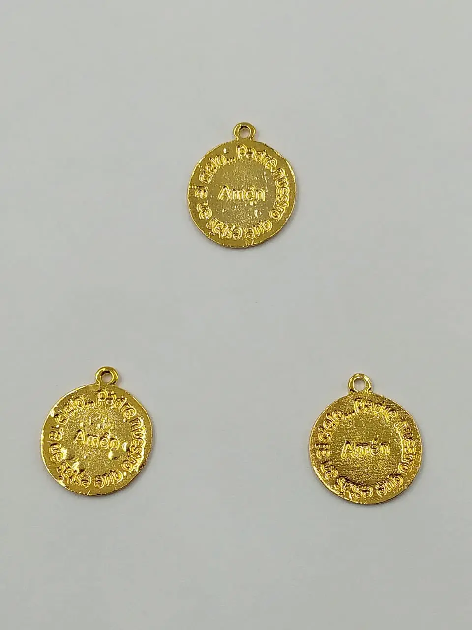 MONEDA PADRE NUESTRO BAÑO DE ORO T3067-1                                   1