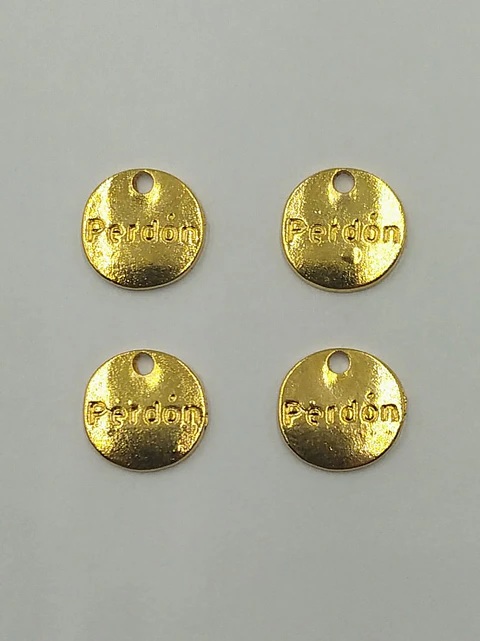 CÍRCULO FRASE BAÑO DE ORO T3175-1                                    