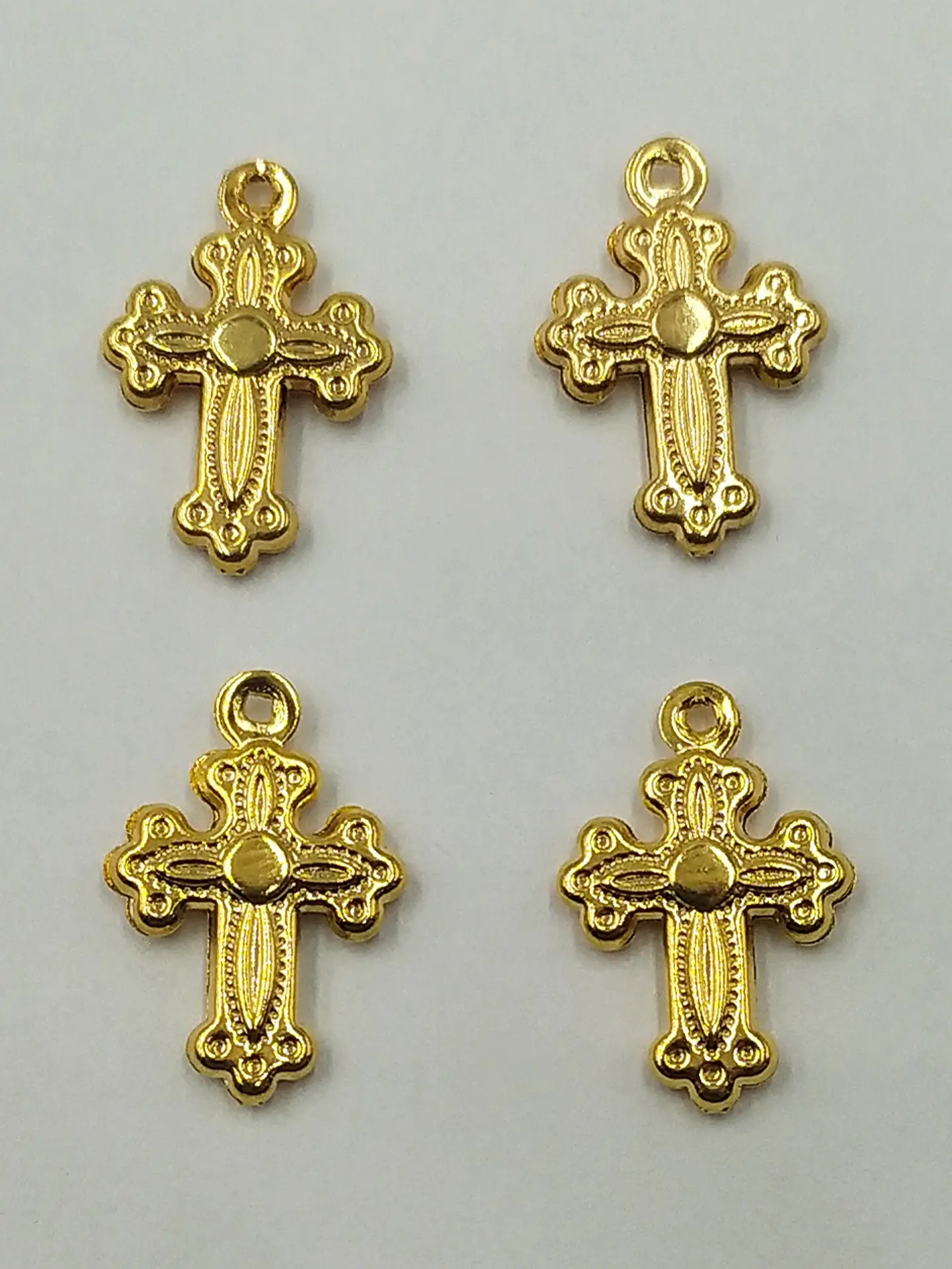 DIJE CRUZ BAÑO DE ORO 1