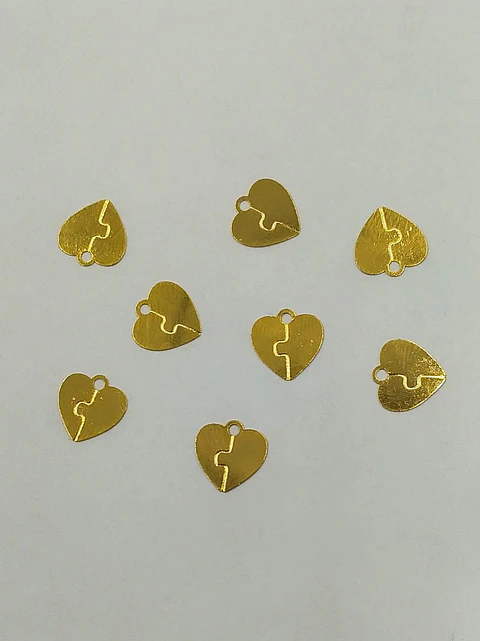 CORAZÓN MINI DIJE BAÑO DE ORO T4911           