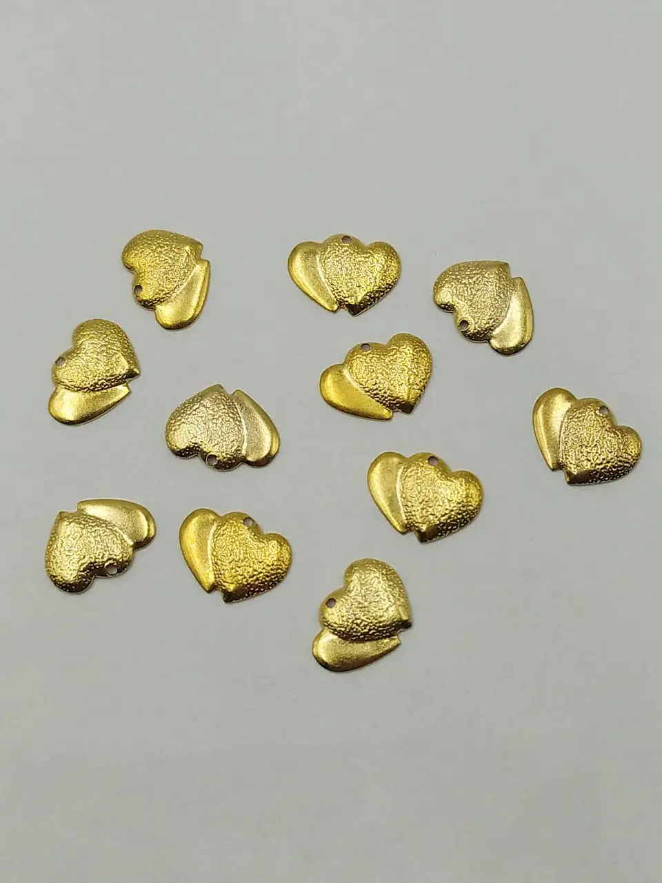 CORAZÓN MINI DIJE BAÑO DE ORO T005     1