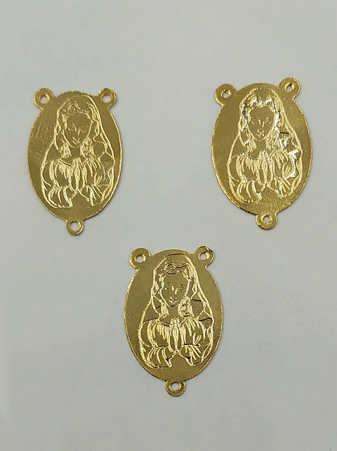 CRUCERO VIRGEN BAÑO DE ORO