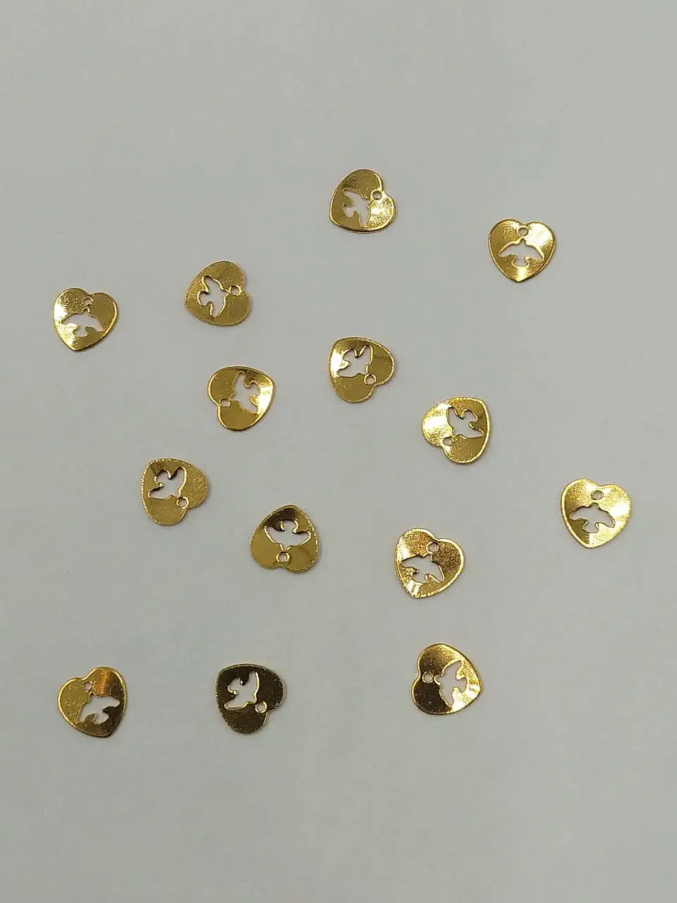 CORAZÓN MINI DIJE BAÑO DE ORO T012         1