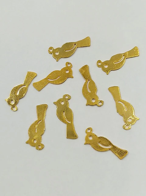 CANARIO MINI DIJE BAÑO DE ORO T4805