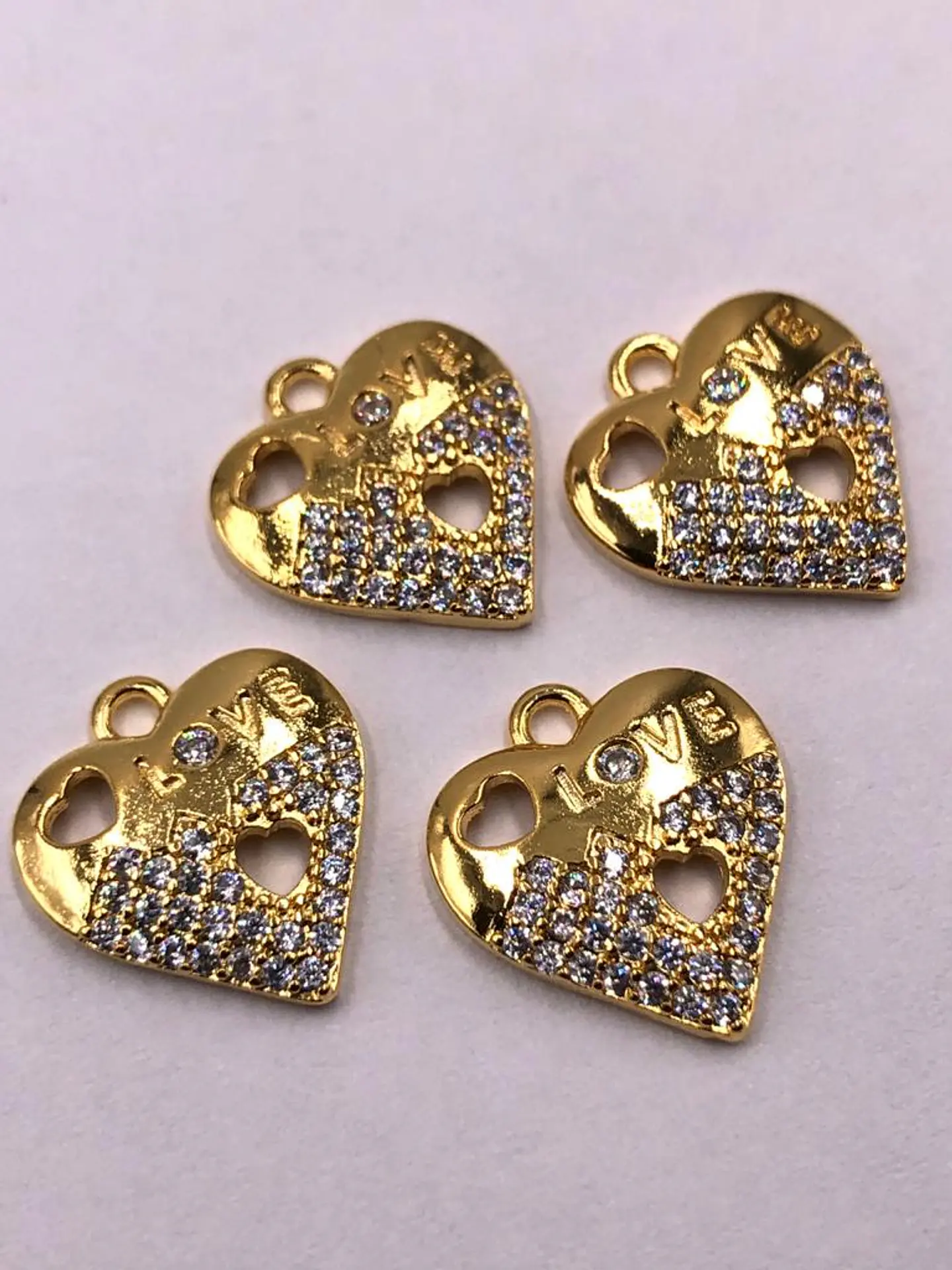 CORAZÓN BAÑO DE ORO D0124              1