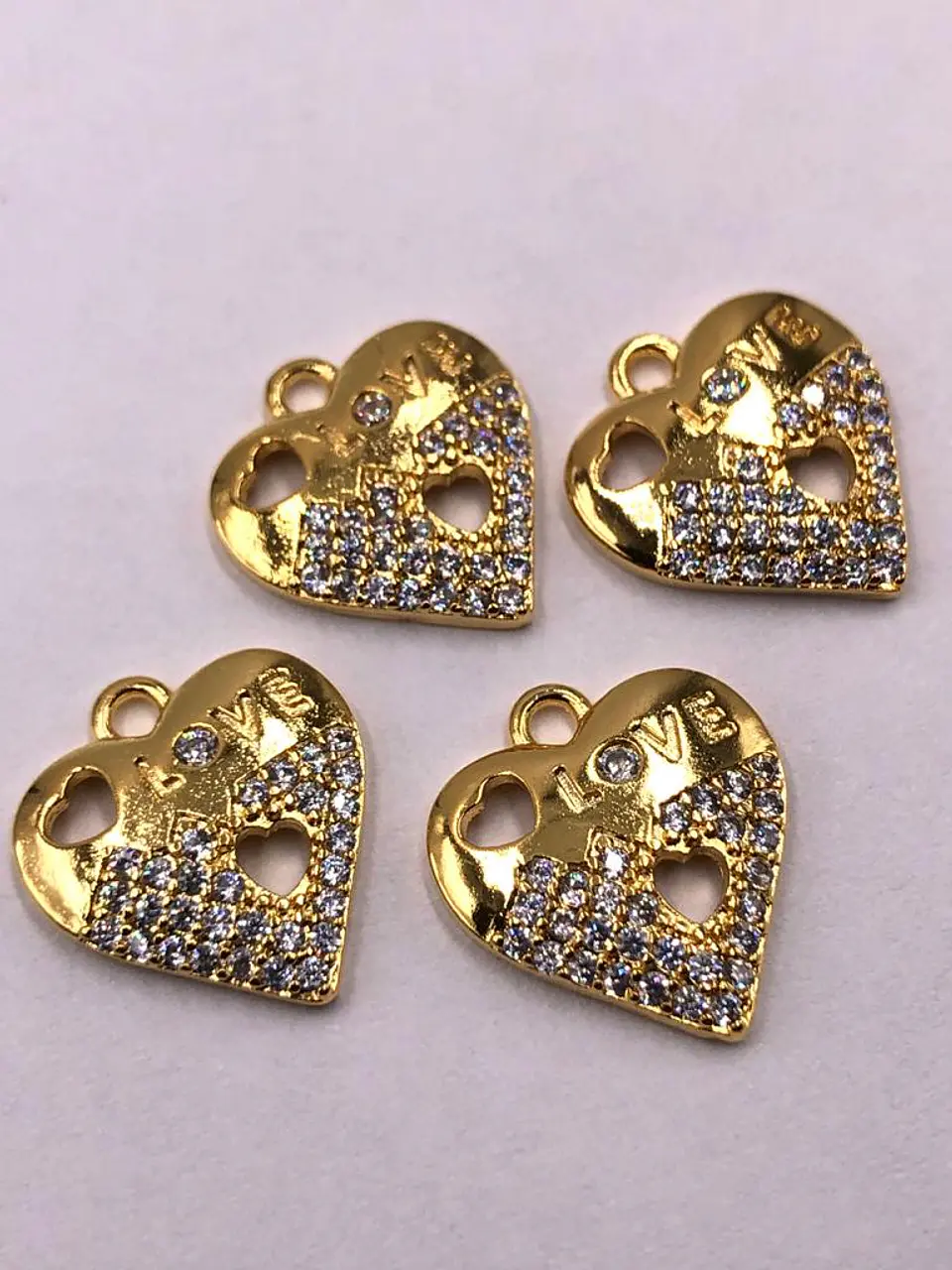 CORAZÓN BAÑO DE ORO D0124              1