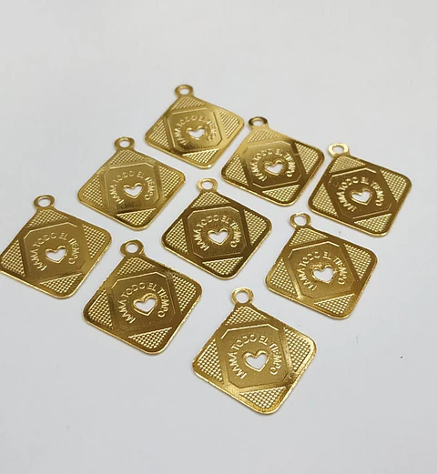 PLACA MAMÁ BAÑO DE ORO T6436    